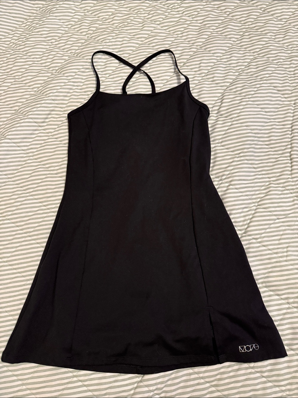 H&M Black Cross-Strap Mini Dress